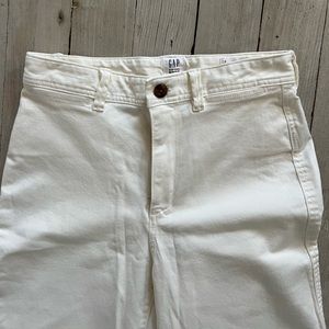 Gap High Rise Wide Leg white crop size 2 NEVER WORN